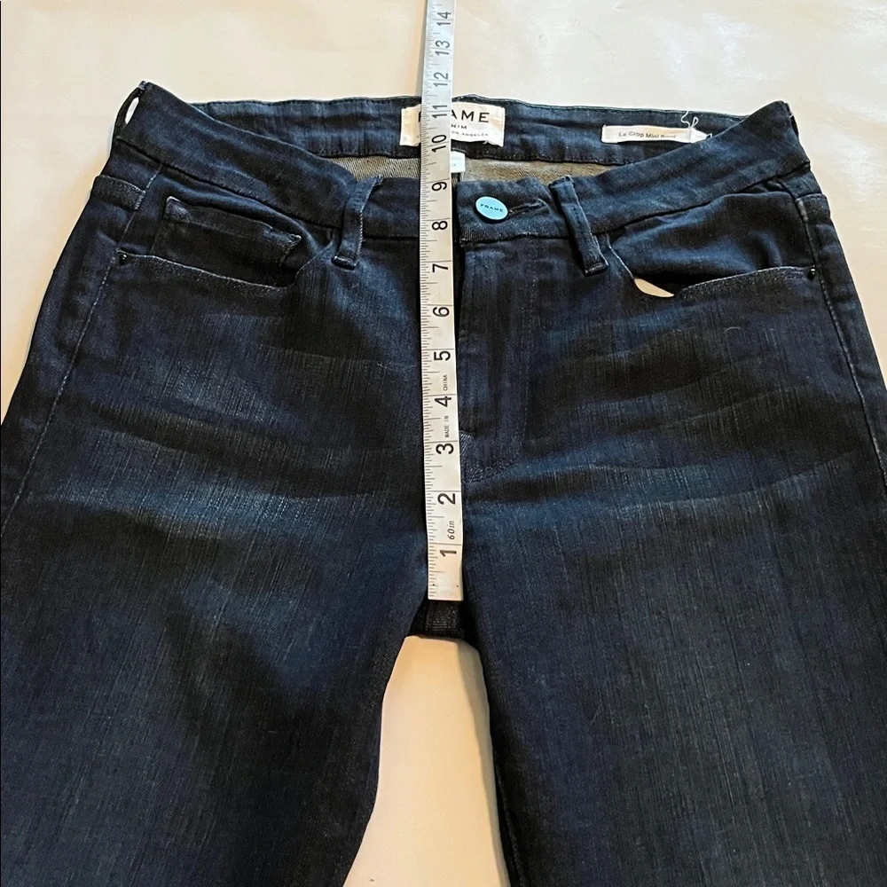 Frame Denim Le Crop Mini Boot Mid Rise Size 27 - Picture 6 of 16